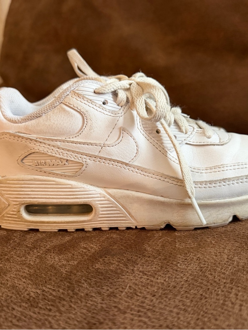 Nike Airmax White Mesh Low-Top Sneaker